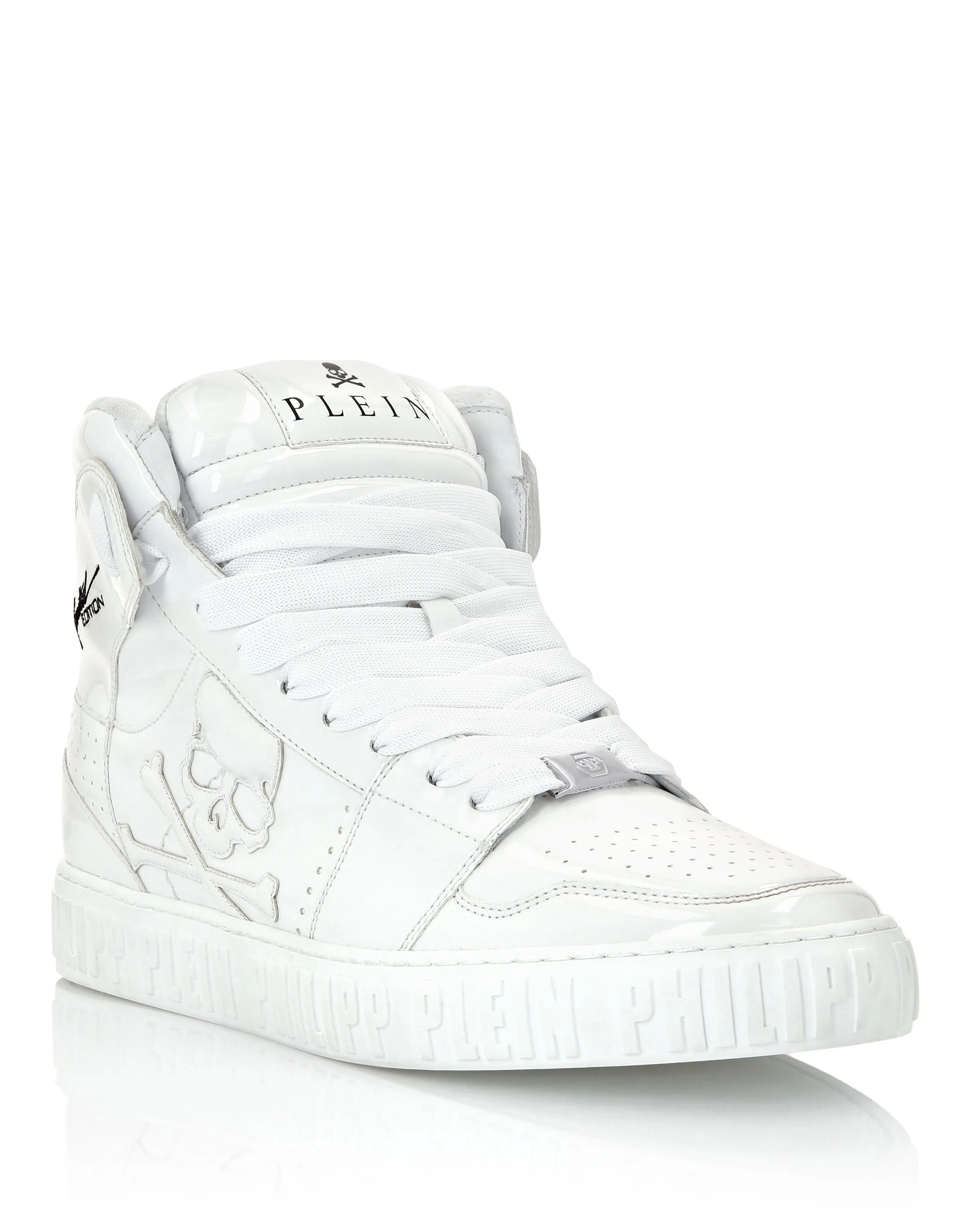 Super Street Hi-Top Sneakers Skull&amp;Bones
