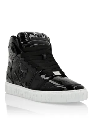 Super Street Hi-Top Sneakers Skull&amp;Bones