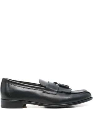 Tassel-Detail Moccasin In Midnight Blue Leather