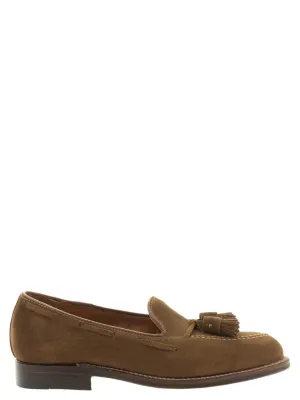 Tassel Loafer In Suede With Leather Sole