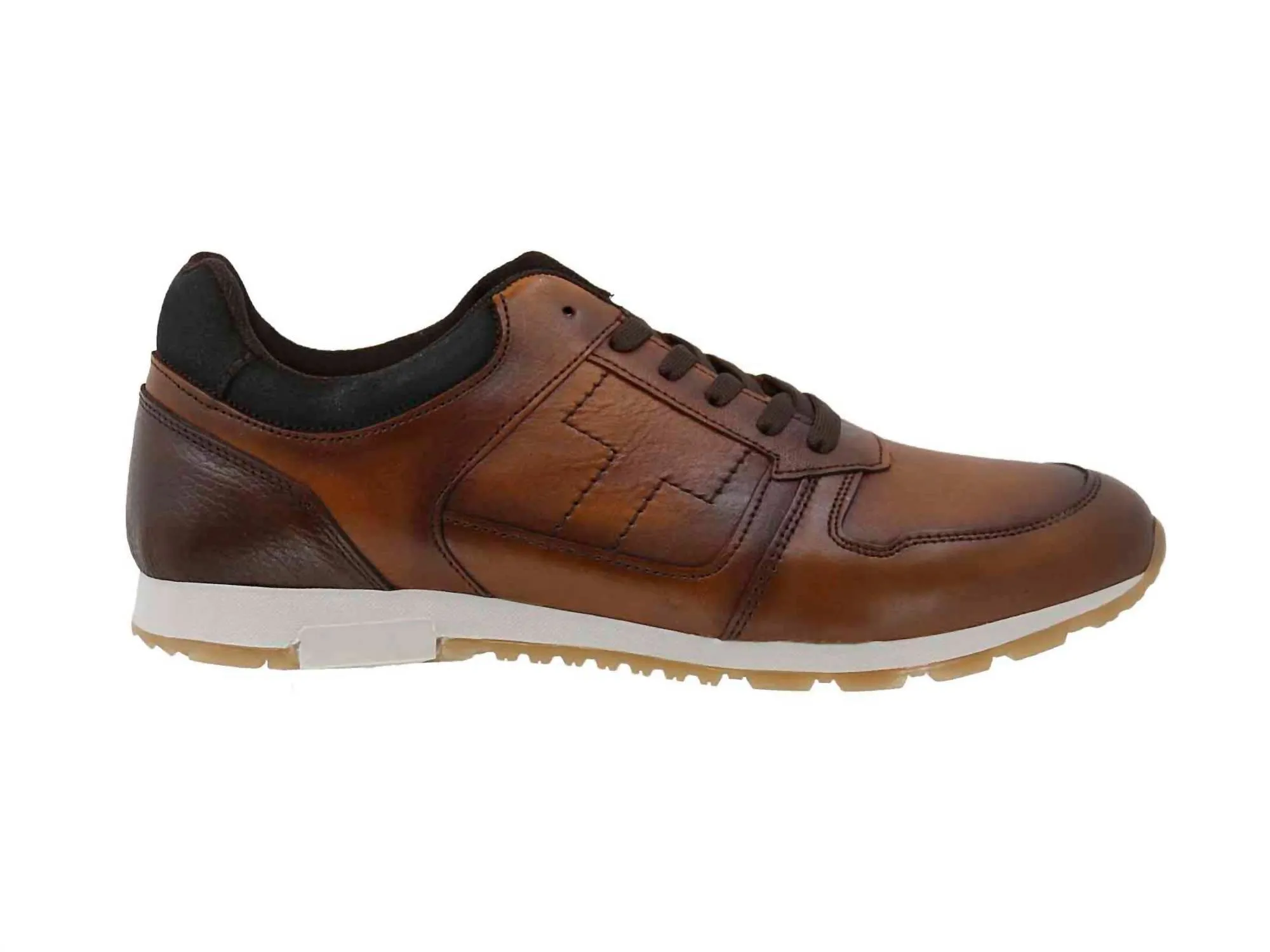 Ths Urban Leather Sneakers In Brown