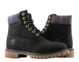 Timberland 6-Inch Premium Waterproof Black Nubuck/Pink Men's Boots TB0A2FGA001