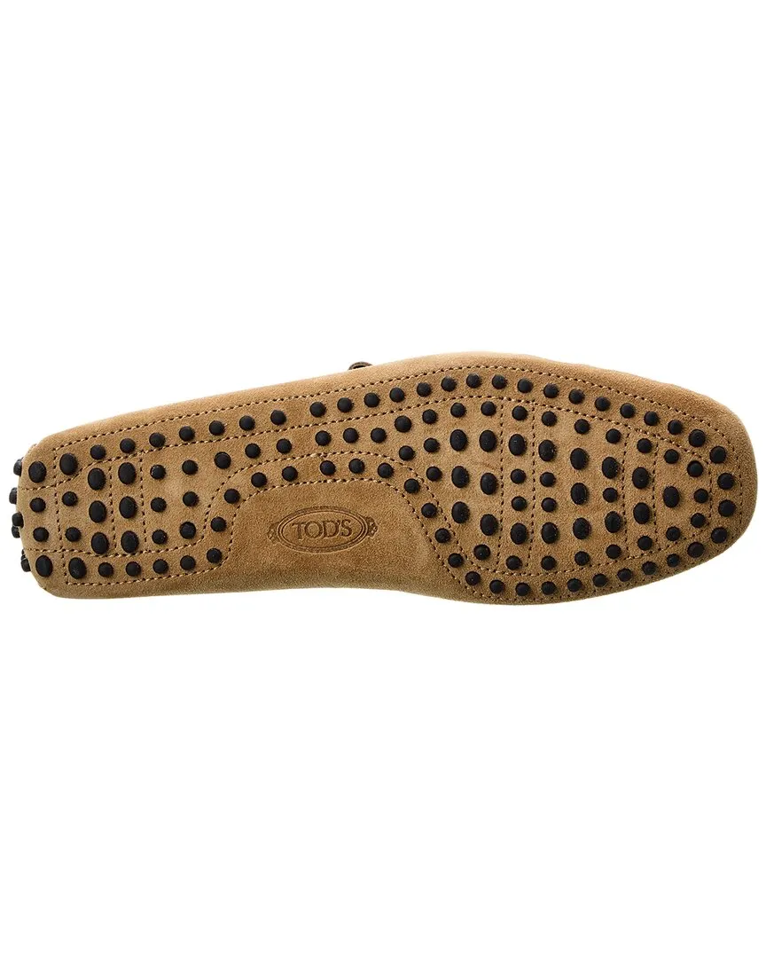 TODs Canvas & Suede Loafer