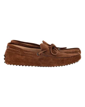 Tod's Gommino Driving Shoes in Brown Suede