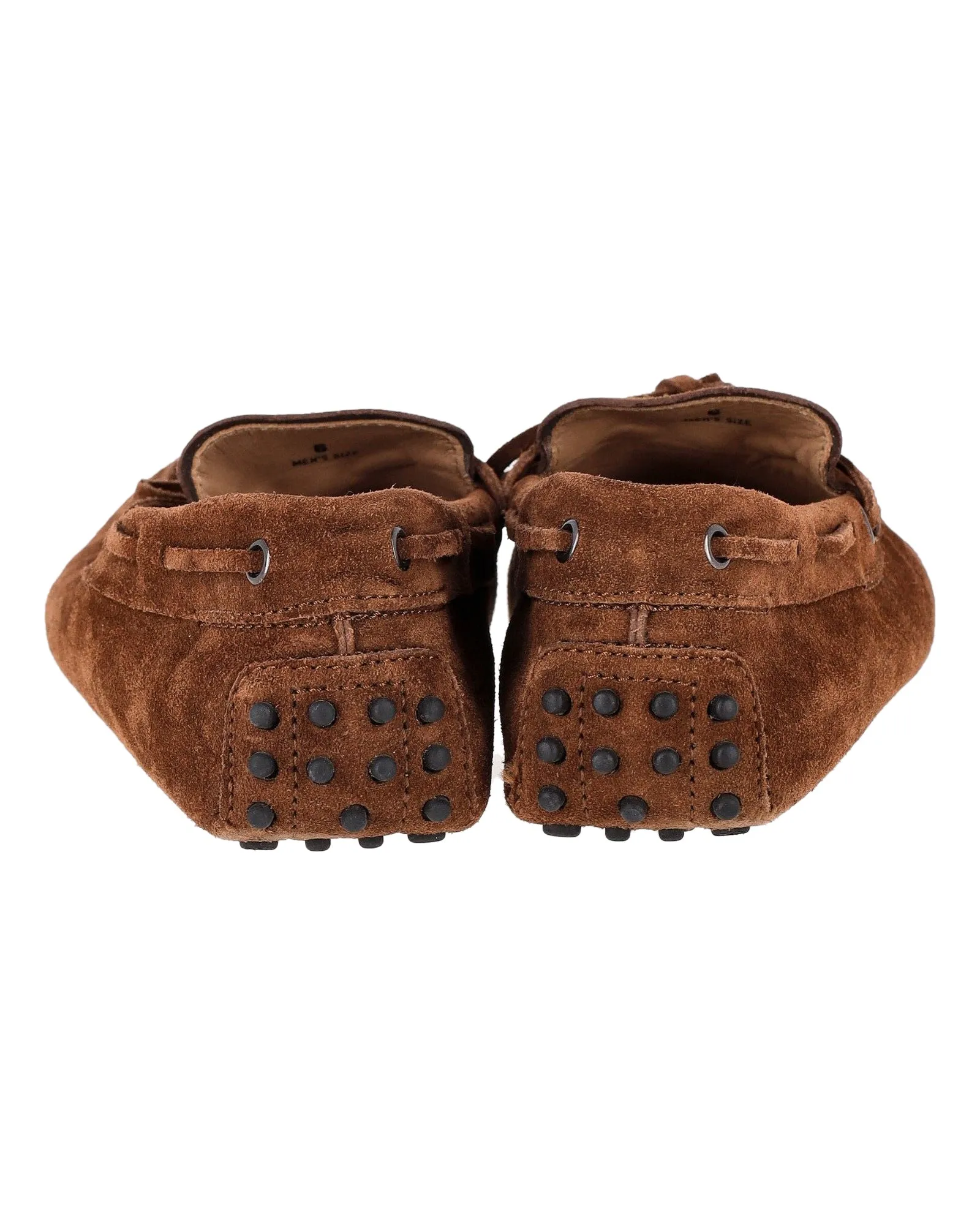 Tod's Gommino Driving Shoes in Brown Suede