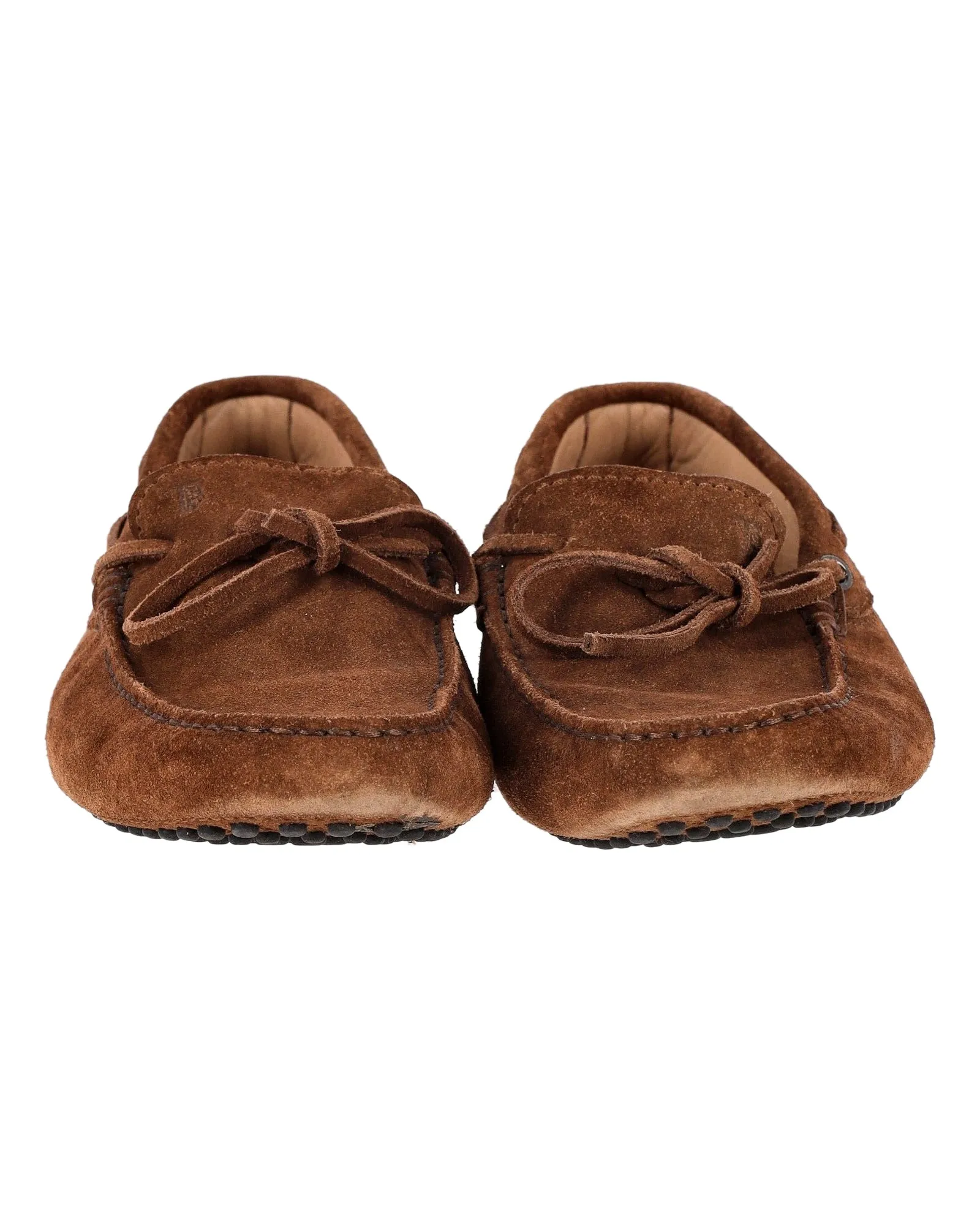 Tod's Gommino Driving Shoes in Brown Suede