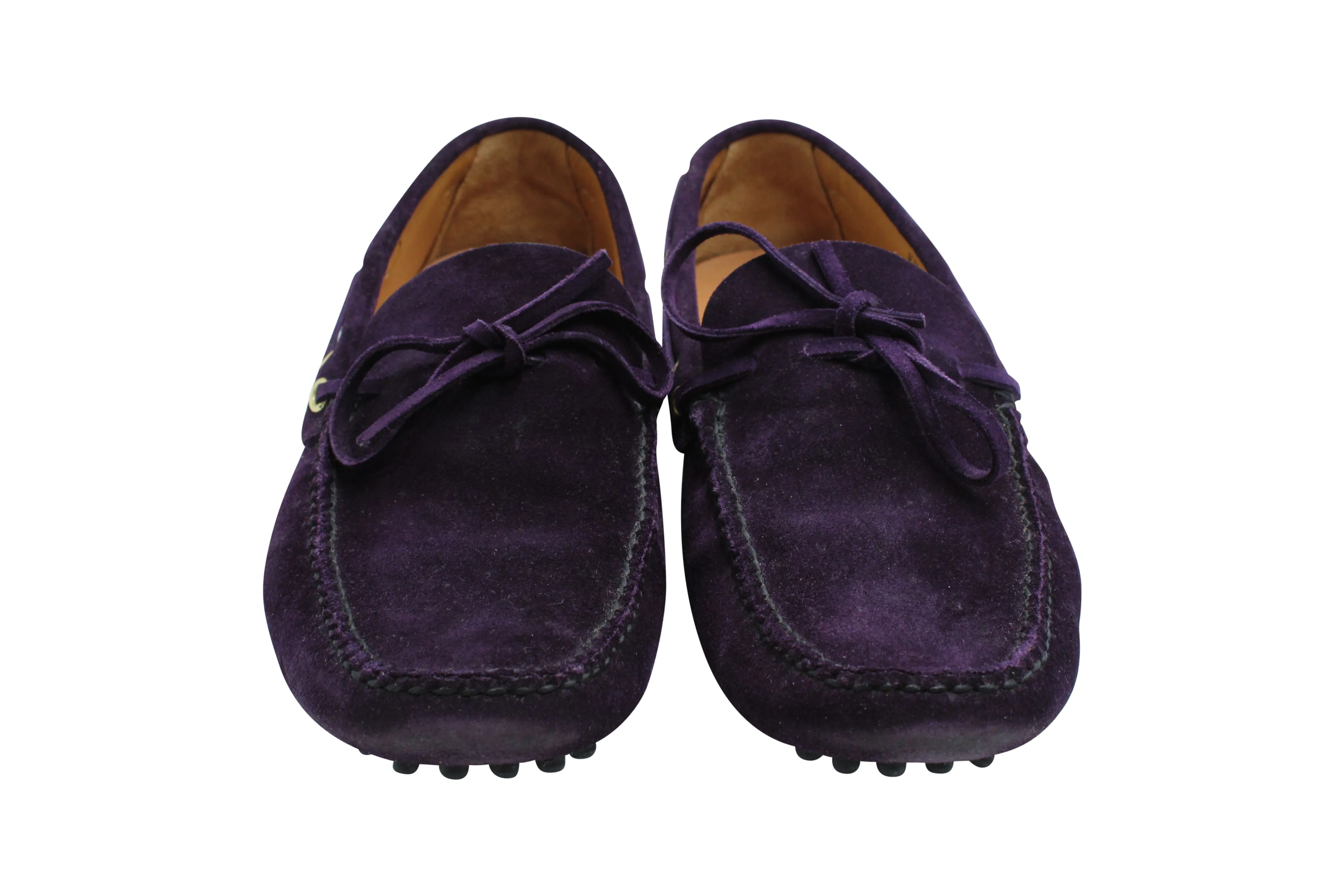 Tod's Gommino Driving Shoes in Purple Suede