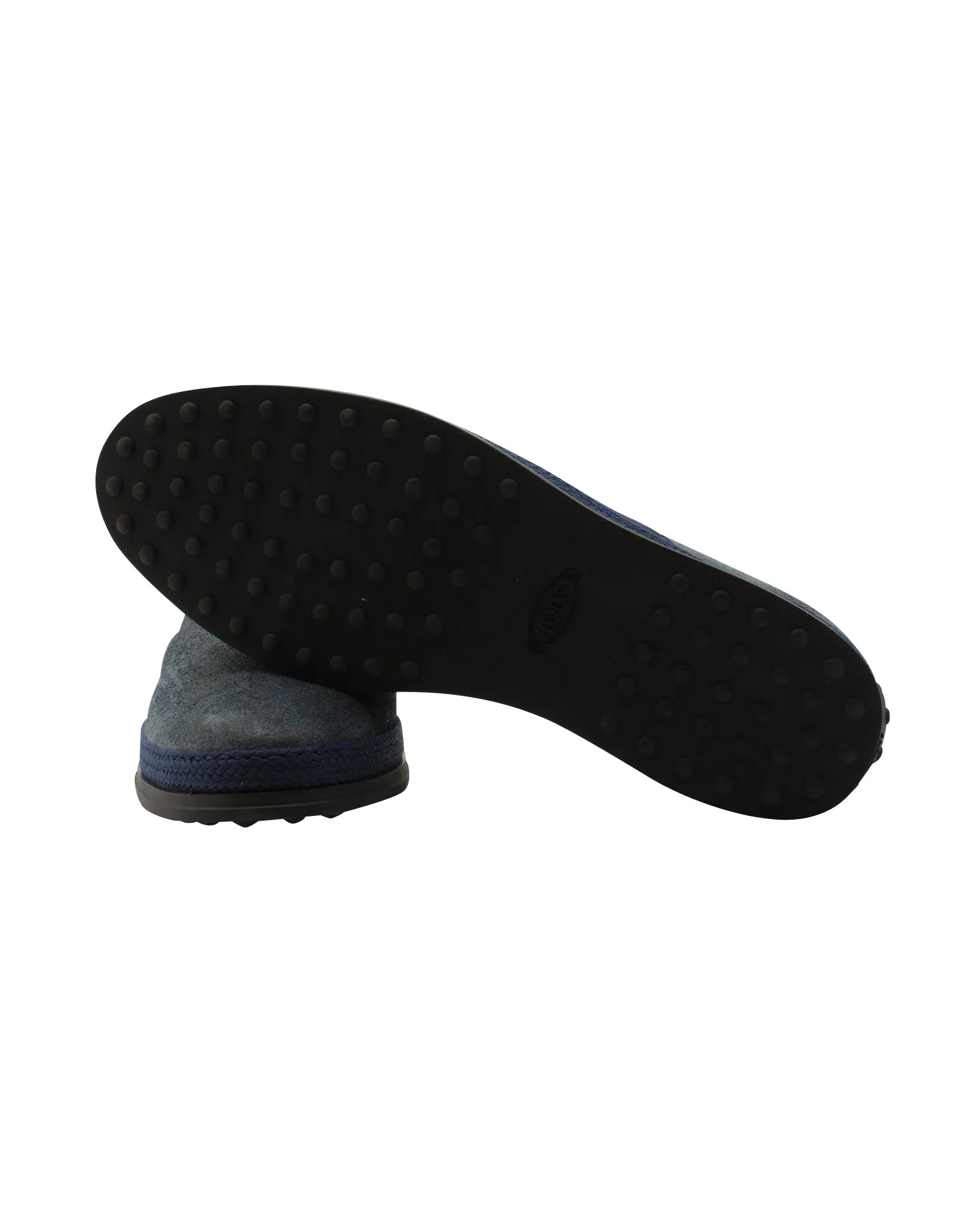 Tod's Slip-on Loafers in Navy Blue Suede
