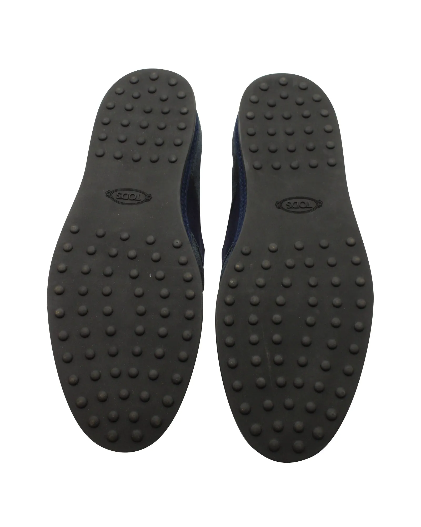 Tod's Slip-on Loafers in Navy Blue Suede
