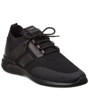 TODs Sportivo Light Knit & Leather Sneaker