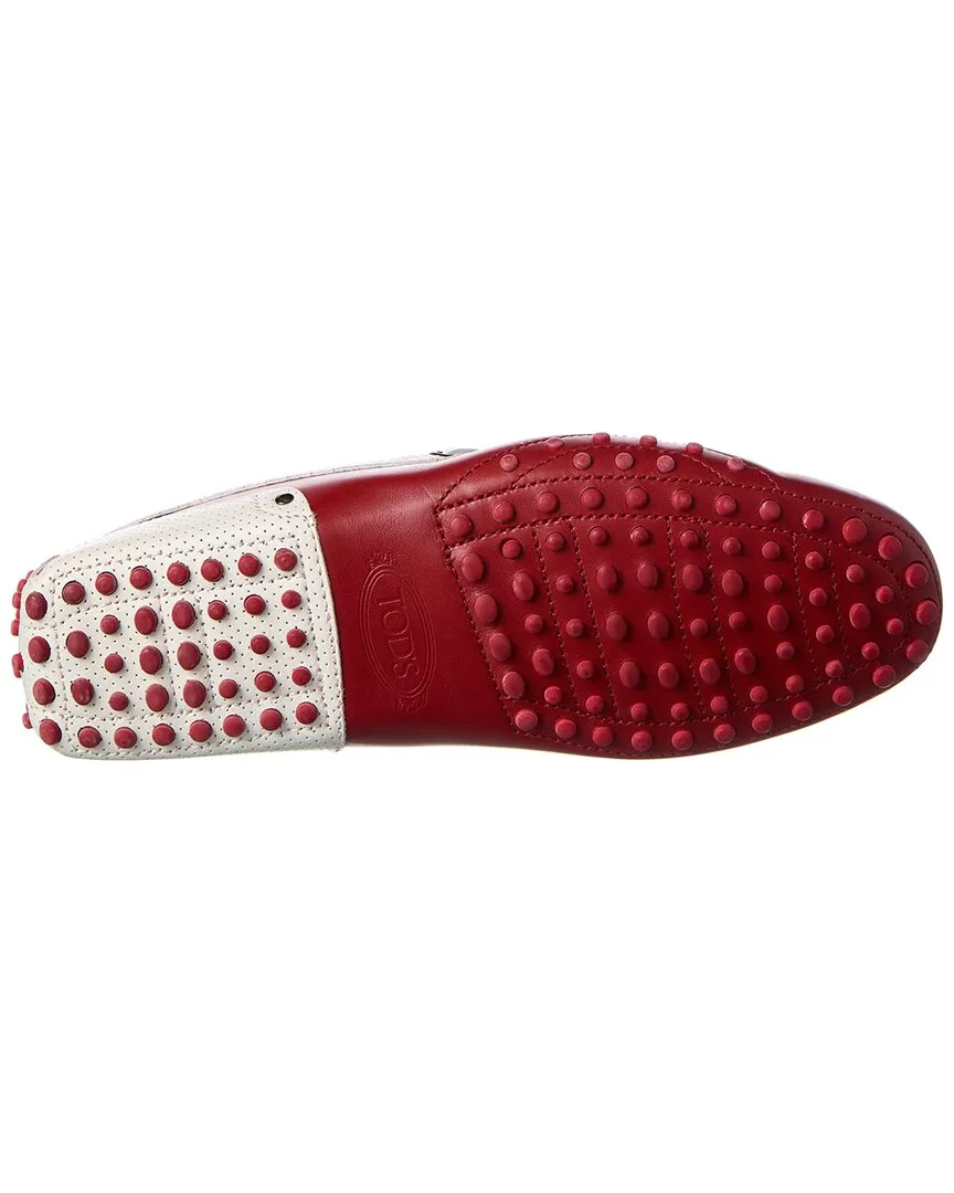 TODs x Ferrari Gommino Leather Loafer
