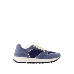 Track Sneakers - Leather - Blue