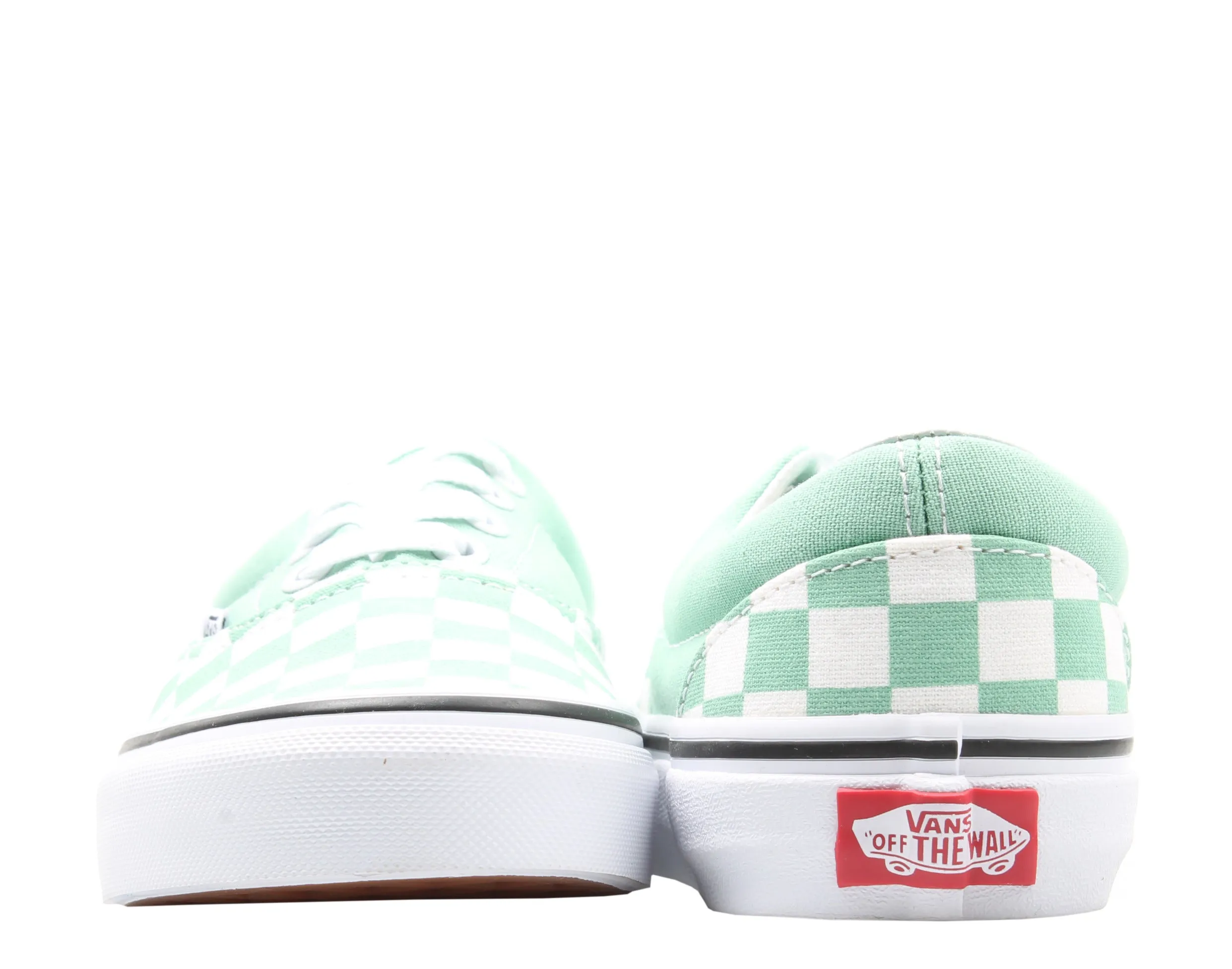Vans Era Checkerboard Neptune Green/True White Low Top Sneakers VN0A38FRVOV