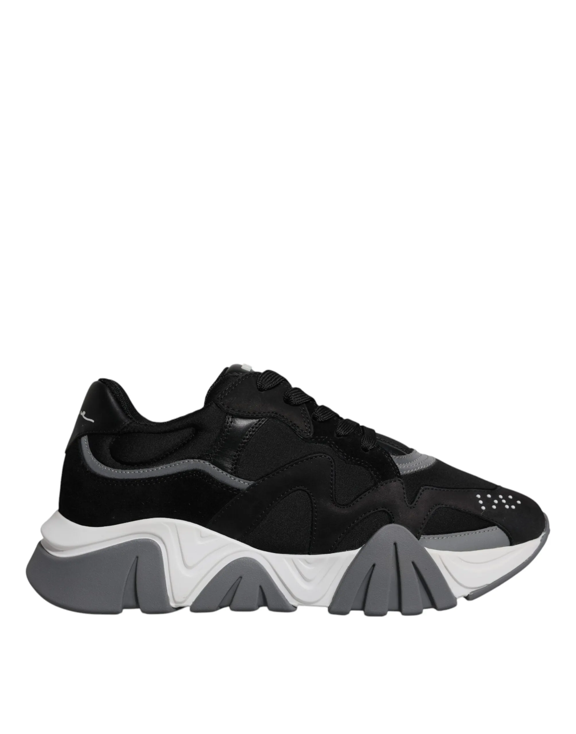 Versace  Leather Neoprene Chunky Low Top Sneakers Squalo Men's Shoes