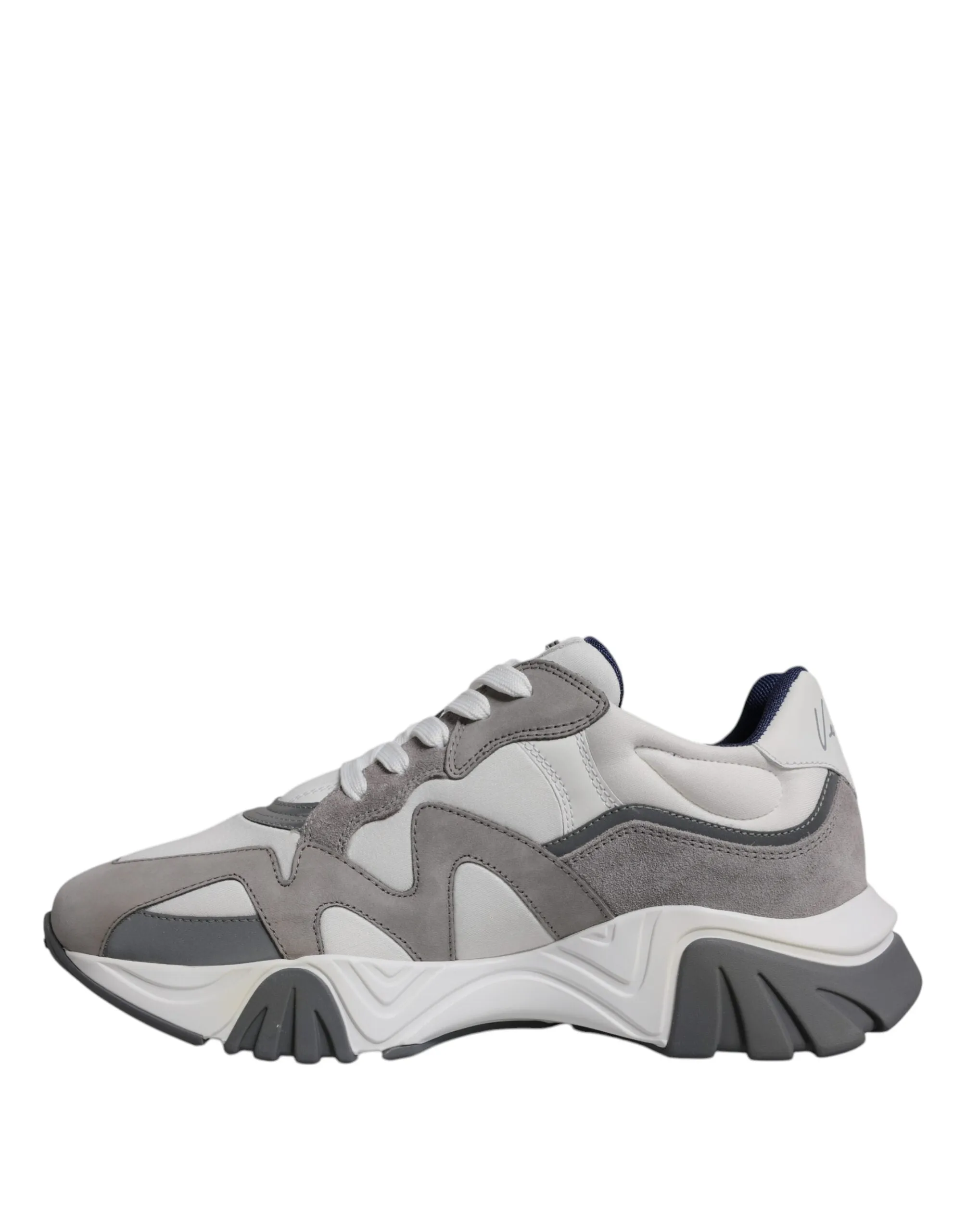 Versace  Leather Neoprene Chunky Low Top Squalo Sneakers Men's Shoes
